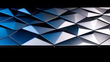 A blue and black background with a geometric design photo