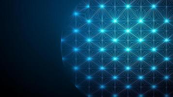 Abstract background with glowing blue lines photo