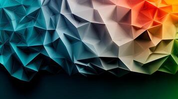 Abstract colorful background with triangles photo