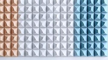 A wall made of paper with different colors photo