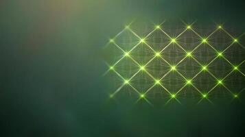 Abstract green light background with a grid pattern photo