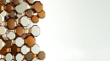A close up of a glass wall with many different colored glass pieces photo