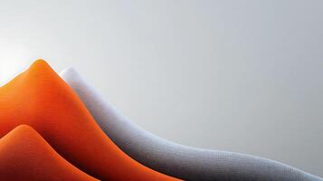 An abstract image of a mountain range with orange and white photo