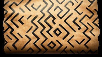 A piece of paper with a pattern on it photo