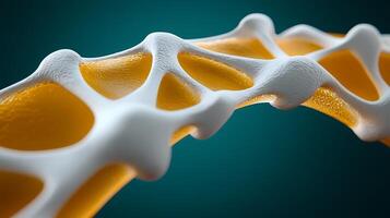 A close up of a human spine photo