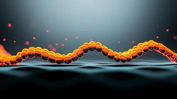 A 3d rendering of a dna molecule photo