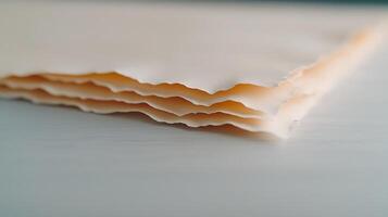 A stack of paper with a white background photo