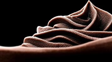 A close up of a chocolate ice cream photo