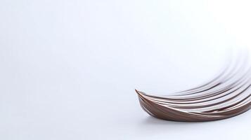 A chocolate bar with a wave of chocolate photo