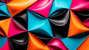 Colorful abstract background with many different colored shapes photo