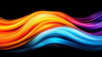 Abstract colorful wave background photo