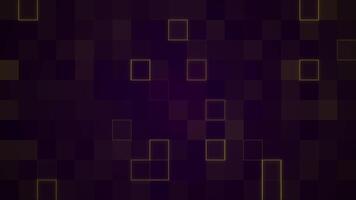 Abstract loop glowing yellow and purple disco wall abstract background video