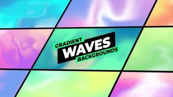 Gradient Waves Backgrounds motion_graphic