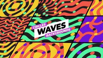 círculos ondas fundos motion_graphic