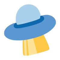 UFO with children style vector
