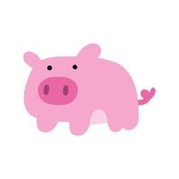 Pig with children style vector