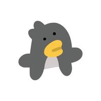 Penguin with children style vector