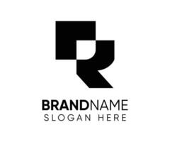 R logo design template vector