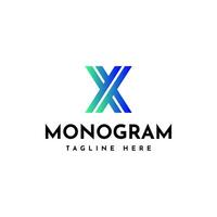 X Letter Logotype Design Template vector