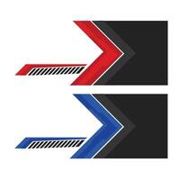 Cargo car livery background decal design with red and black combination. suitable for company branding promotion vector