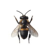 Glowing Bee with a Stunning Color Gradient png