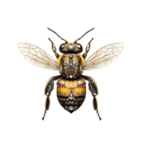 Friendly Bee in a Soft and Warm Style png