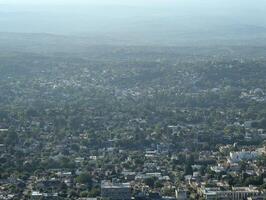 View of the urban development of Villa Carlos Paz in central Argentina. View from Altas Cumbres photo