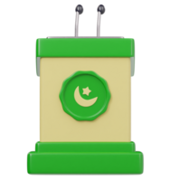 Mike stage icon 3d rendering png