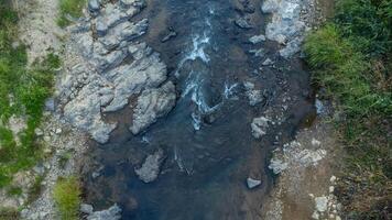 Mountain stream.. River stream in the mountains. photo