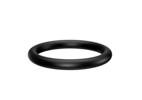 A Black Shiny Circular Rubber O ring For Sealing Gaps In Industrial Use, 3d Illustration png