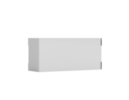 A Rectangular Cardboard Box Mockup For Packaging, Positioned Horizontally, 3d Illustration png
