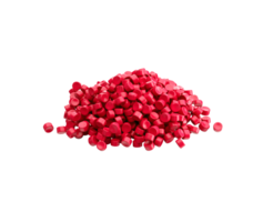 Heap Of Vibrant Pink PVC Plastic Polymer Pellets Or Beads For Manufacturing Use 3d Illustration png