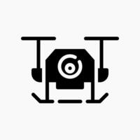 Design Illustration graphic of drone 2.0 icon with glyph style. Suitable for UI, mobile design, web design, etc. vector