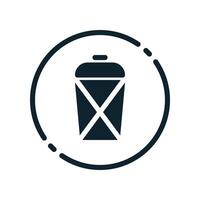 Trash can icon isolated on white background trash can icon illustration vector
