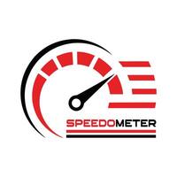 Modern Speedometer Logo with Smooth Design vector