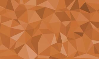 Seamless abstract triangle pattern background on brown color. Illusion geometric design vector