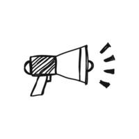 Simple Outline of a Megaphone for Announcement vector