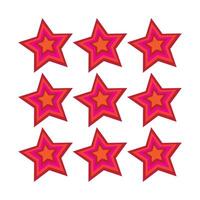Seamless star pattern design vector