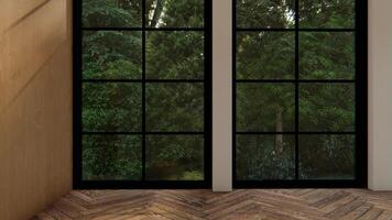 empty interior room shadow wall space background mock up architecture sunlight. empty home modern window light floor design apartment white house indoor. blank video