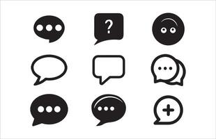 Comment icon speech bubble symbol. Speech bubble collection . Cloud speech bubbles collection. vector