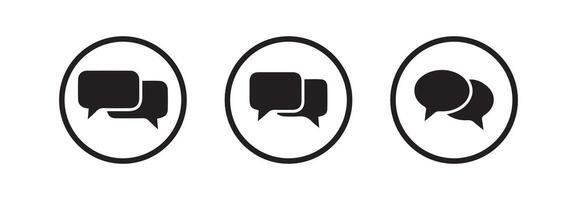 Blank bubbles icons. Message icons. Illustration EPS 10 vector