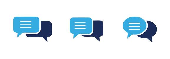 Chat icon set. speech bubble icon. comment icon . message. contact us vector