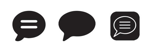 Chat icon, bubble speech icon. Illustration eps vector