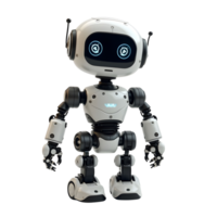 Mini robot isolated on a transparent background png