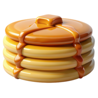 Pancakes with syrup and syrup on top png