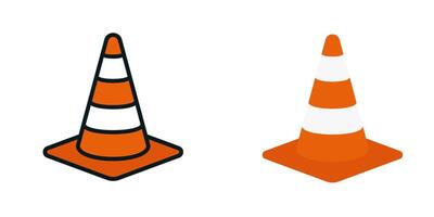 Traffic cone icon. Traffic warning sign. for mobile concept and web design. illustration vector