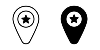 Map Pin icon set. for mobile concept and web design. illustration vector