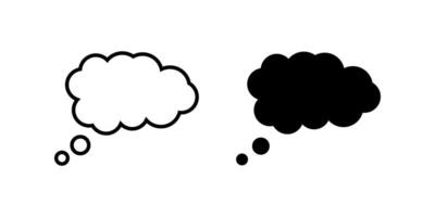 Speech Bubble icon set. chat bubble sign. for mobile concept and web design. illustration on white background vector