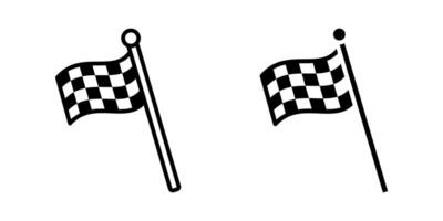Race flag icon. for mobile concept and web design. illustration vector