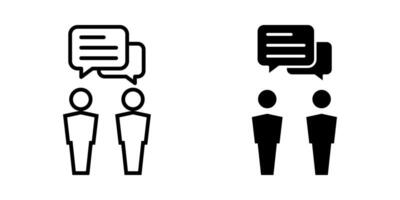Talk icon set. Speaking,Communication sign. for mobile concept and web design. illustration on white background vector